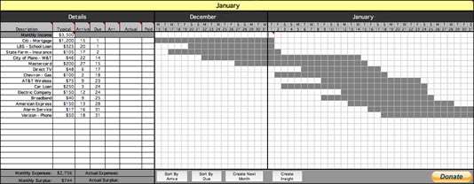 Bill Organizer screenshot